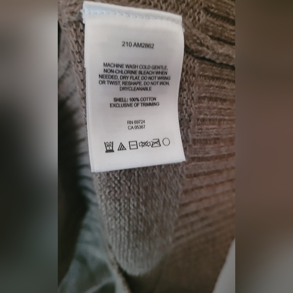 Mens 1/4 zip knit Columbia sweater - brown crew neck size Large - Picture 7 of 8